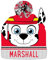 Paw Patrol Baby Jungen Beanie Mütze und Handschuhe Set Warme Kinder Wintermütze Chase Marshall Rubble Mütze Set für Kinder Gr. 52 54 (rot mütze, 52)