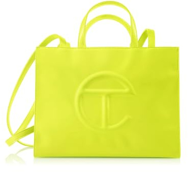 TELFAR Medium Shopping Bag, Highlighter Yellow, M, Medium - Highlighter Yellow