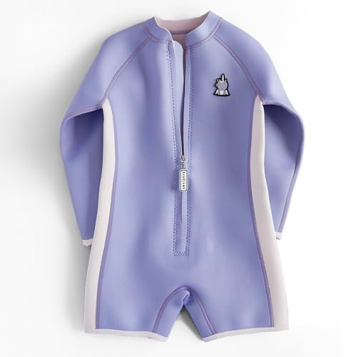 Roarsome Kids Wetsuit - Soft Fleece Lining & Easy Front Zip | 3mm Neoprene | Wind resistant, 3mm limestone neoprene, Fabric made from sustainable limestone rock