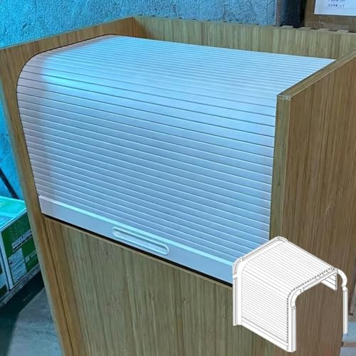 Xyrona Rolltor Flexible, Kleine Rolltür zum Herunterziehen, 35–120 cm Breite, Kompakte Rolltüren für Schränke, Platzsparende Ersatztür für den Innen Außenbereich(H16xW22/40x55cm)