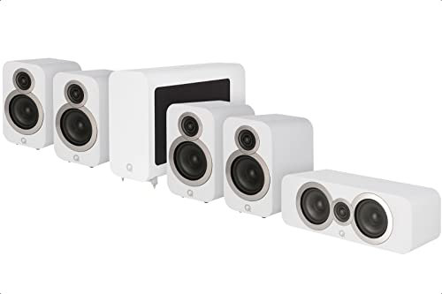 Q ACOUSTICS 3000i 5.1 Home Cinema 3010i Speaker Package (Arctic White) Surround sound speaker sysem Passive