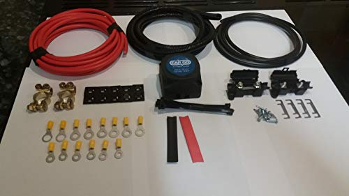 Cargo 160159 Leisure Battery Voltage Sensitive Automatic Split Charge Relay Kit 140 Amp 7.5M LG