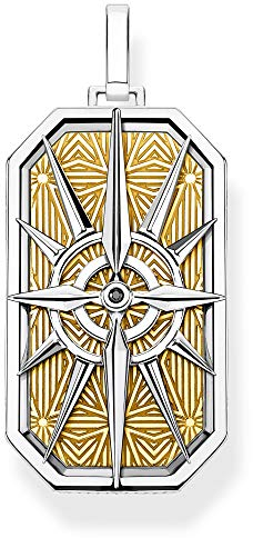 Thomas Sabo Unisex Anhänger Kompass Stern 925 Sterling Silber PE868-849-7