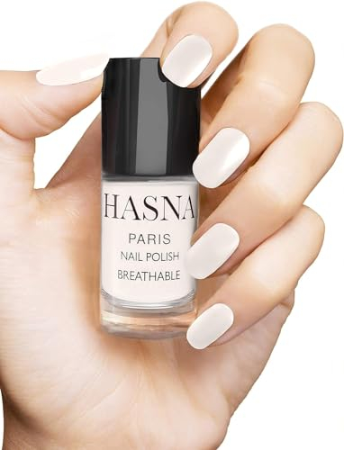 HASNA PARIS - Nagellack Halal - Éco-Responsable - Glanz und langanhaltend - einfach eine Applikation - 6ml (CREME)