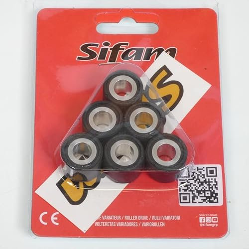 Galet rouleau de variateur Sifam compatible avec Scooter Aprilia 50 Sr Motard 2T Euro4 2018 19x15.5 6Grs