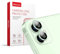 Baytion [2 pièces Caméra Arrière Protecteur pour iPhone 12/12 mini, Protection l'objectif à 360 degrés en alliage d'aluminium [anti-rayures] [Couleur d'origine]- Vert
