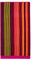 Gözze - Strandtuch, Streifen Design mit Motiven, 100% Baumwolle, 90 x 180 cm - Pink