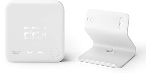 tado° Wireless Temperature Sensor incl. Stand - Wifi Add-On product for smart radiator thermostats - digital temperature measurement for active heating control - easy Installation - save heating costs