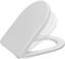 Ramm Toilettensitz mit Absenkautomatik Soft Close | WC Sitz aus antibakteriellem Duroplast mit Quick-Release-Funktion | Made in EU |kompatibel mit Roca Happening | inklusive Befestigungsmaterial
