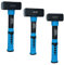 3pc Stoning Sledge Lump Hammer with Fibreglass Non Slip Handle 1kg 1.5kg 2kg