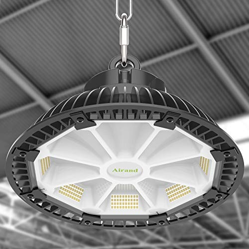 Airand Hallenbeleuchtung LED Hallenstrahler 150W LED Industrielampe UFO IP65 Wasserdicht Reflektionsdesign LED Werkstattlampe 21000LM LED High Bay Licht für Warenhaus Garage 5500K Kaltweiß