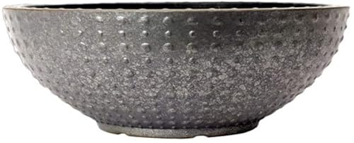 Muddy Hands Faux Concrete Plant Pot Outdoor Garden Flower Herb Tree Round Plastic Planter (6.7 Litre Bowl)