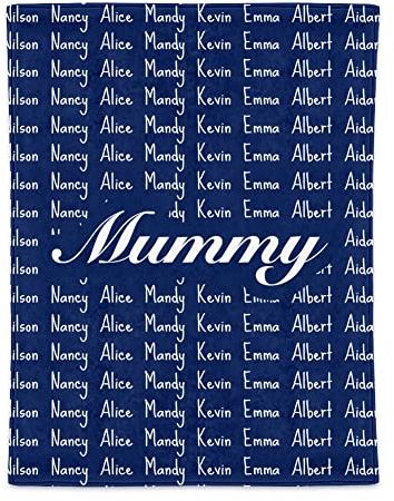 MissChic Personalisierte Decke,Personalisiertes Geschenk,130*150cm Kuscheldecke Personalisiert Flauschig,Kuscheldecke mit Namen für Frauen,Damen,Herren,Freundin,Mutter,Schwester