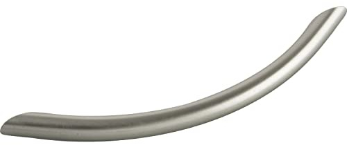 OBF 72139319 Grimme Basic Schubladengriff Ingenio Möbelgriff (gebogen) ø 10 mm, Breite 115 mm Griff Stahl Edelstahl-Effekt, Silber, Lochabstand 96 mm