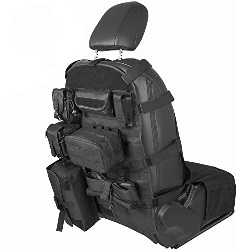 Universal Tactical Sitzbezug Molle Seat Back Organizer Aufbewahrungstasche Multi-Pocket für Jeep Wrangler JK JKU JLU JLU TJ YJ Gladiator JT Cherokee Trucks SUV Pickup