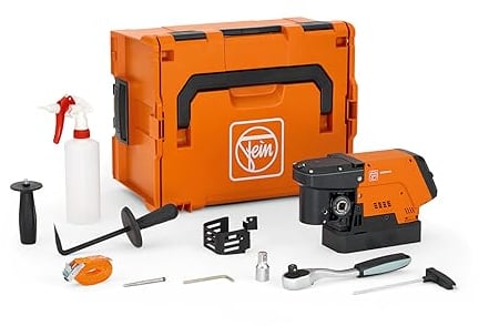 Fein Compact Magnet Kernbohrmaschine KBC Magforce (kompakte Bauform, 1200 Watt, Leerlaufdrehzahl 130 - 660 1/min, Kernbohrgerät inkl. Zubehör) 72732362000