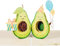 Pop-up Geburtstagskarte,3D Avocado Geburtstagskarte für Avocado Liebhaber,Sehr Niedliche Avocado Ornament