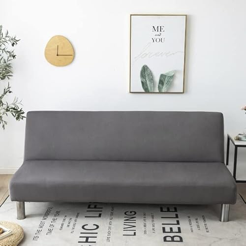 Sofabezug Ohne Armlehnen Grin Leder 3 /2 Sitzer Sofabettüberzug Jacquard Armlose Polyester, Spandex, Stretch, Für Liegestuhl, Couch, Sofa-Schonbezug, Schonbezug ( Color : A , Size : 160-185cm/63-72.8i