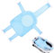 Aolso Red de Baño para Bebés,Asiento de Baño para Bebé Recién Nacido,Red de Soporte para Bañera,Alfombra de Bañera Antideslizante para Bebé,Asiento Hamaca Bañera Bebe(azul claro)