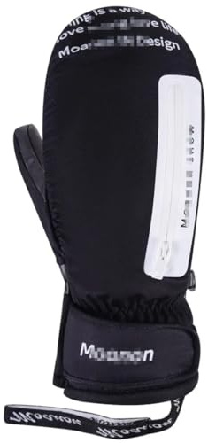 Ornrjfll Winter Skifahren Snowboarden Fünf-Finger-Dicke Wasserdichte Dauerhafte Hand Stuffy Inside Handgelenkschutz Ski Handschuhe Herren Damen C4 M