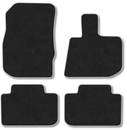 Fits BMW X3 (2017-2024) Carpet Car Mats | Grey Edge Trim Tailored Fit Floor Mats Full Coverage Protection Accessories Easy Clean Anti Slip Made in the UK