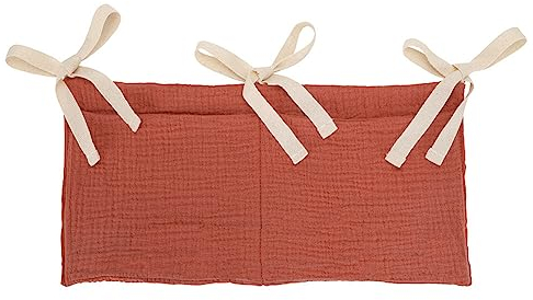 Babybett Organizer, Kinderzimmer Hängender Bett Organizer mit 2 Taschen, Organizer Beistellbett Baby Betttasche Spielzeugtasche Aufbewahrungstaschen für Betten für Windeln Kleidung Spielzeug