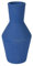 Decoris Vase Terrakotta 21cm Deko Blumenvase Blau - Stabile Tischvase - Wohnzimmer Dekovase - Keramikvase Modern Rund - Tulpenvase Home Decor - Flower Vases - Tischdeko Geschenk