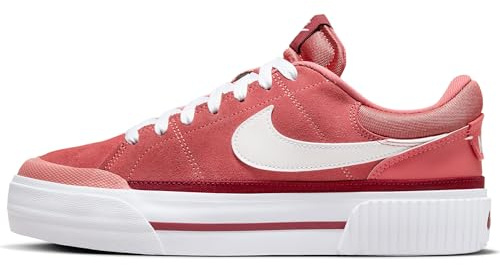 Nike Court Legacy Lift Damen Sneaker, Adobe/White-Team Red-Dragon Re, 38.5