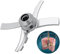 Ersatz-Paddelklinge kompatibel mit Ninja Creami NC300 Serie Eismaschinen, Ersatz für Ninja Creamerizer NC299AMZ, NC301, CN305A, CN301CO Edelstahl