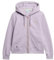 Superdry Essential Sweat à capuche zippé, Brassica Lilas, 38