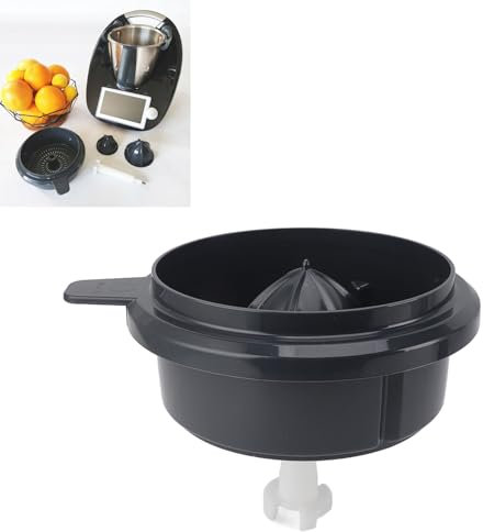 Entsafter-Set, manueller Entsafter mit Siebkorb, Safttrennung kompatibel mit TM5 TM6, Kitchen Aid Entsafter-Aufsatz für Orangen-Zitrone