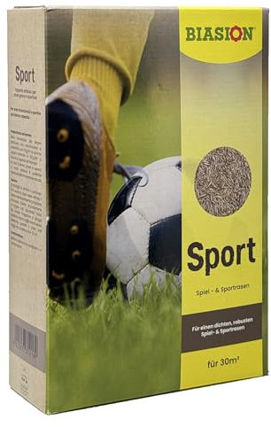 Biasion® SPORT - miscuglio di semi da prato a rapida crescita di alta qualità per tappeti erbosi e alta resistenza per l'aree di gioco ed i campi sportivi ad intenso calpestio - 1kg/30m²