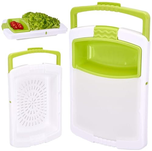 Sur la planche à découper à l'évier avec la passoire 3 en 1 planche à découper rétractable sur l'évier pour couper le lavage vert vide