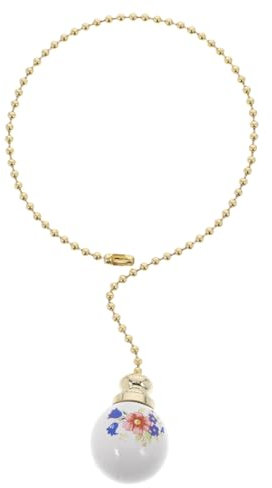 ANDRESLAD Ceiling Fixtures Pull Chain Floral Pull Handle for Lamps Easy Operation Switch Cord