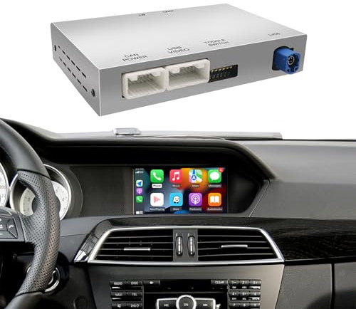 CarPlay inalámbrico/Android Auto para Mercedes Benz Clase A, B, C, E, GLA, CLA, GLK, SLK, CLS, W204 NTG4.5/4.7 2011-2014