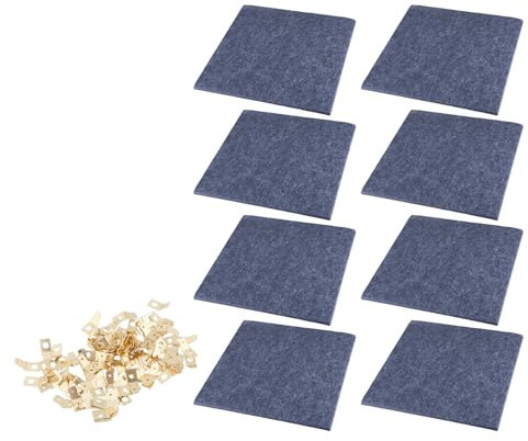 ZwaitL Lot de 8 planches carrées en liège pour décoration murale avec 120 punaises et languette adhésive pour bureau 30 x 30 cm