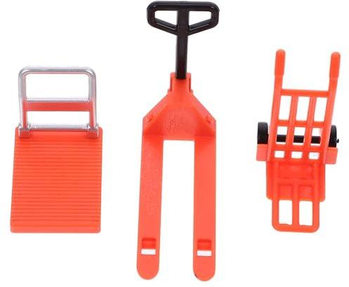 Toyvian Mini Chariot Élévateur Jouet avec Plateforme Et Transpalette Manuel Modèle De Construction Miniature Éducatif pour Garçon Fille Outil Ludique De Développement Et Créativité