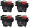 Dxoniislh 4X Interruttori Elettromagnetici Interruttori A Pulsante per Attrezzi da Giardino KJD17 220V 4 Pin -Terminali