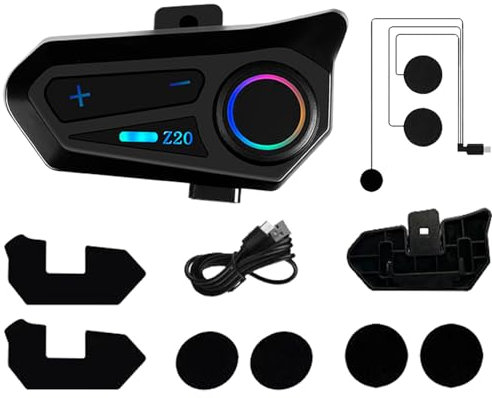Écouteurs De Casques De Moto - Écouteurs Audio sans Fil, Écouteurs De Casque | Système De Son Imperméable IPX6, Charge De Type C pour La Conduite en Scooter, Équipement en Visage Ouvert, Hom