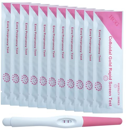 11 Pcs Schwangerschaftstest FrüHtest FrüHschwangerschaftstest,Hochsensibel,Schnelle Erkennung,Genau Und ZuverläSsig,Einzeln Verpackt,Kompakt Und Tragbar,FüR Ein Besseres VerstäNdnis Ihres Eigenen