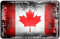 Cadora Magnetschild Kühlschrankmagnet Flagge Kanada Shabby chic abgenutzt alt gebraucht