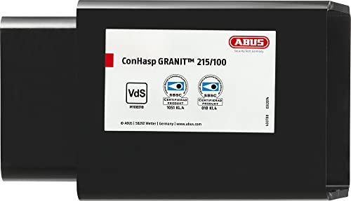 ABUS Überfalle Conhasp Granit 215/100 - Vorhängeschloss-Vorrichtung | Aus stabilem Stahl, VdS-anerkannt, korrosionsgeschützt – für Container, LKW, Schiebetüren & Lagerhallen
