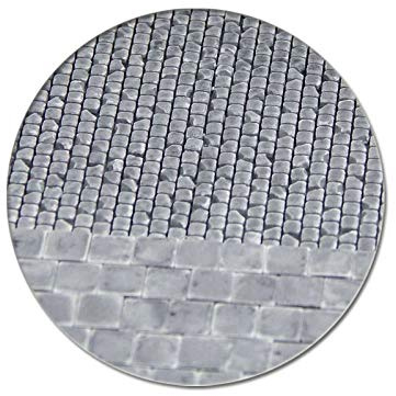 Juweela 28269 - Gehwegplatten dunkelgrau, 870 Stück, Spur H0, 1:87