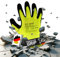 Trevendo Arbeitshandschuhe - WS-Pro Hi-Grip HVL - EN 388 - neongelbe Montage- & Schutzhandschuhe mit Crinkle-Latex-Beschichtung - Profi-Grip, robust & sichtbar - Mehrfachpack - Größe 10, 120 Paar
