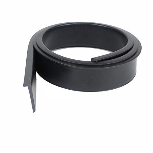 MoreChioce Augenbrauen-Schutz, Länge 1,5 m, Schutz für Augenbrauen, Rad, Auto, Universal, Auto-Fender (schwarz, Gummi, Breite: 4,5 cm)