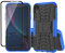 Yiakeng iPhone XR Case with Screen Protector, Shockproof Silicone Protective with Kickstand (Blue)