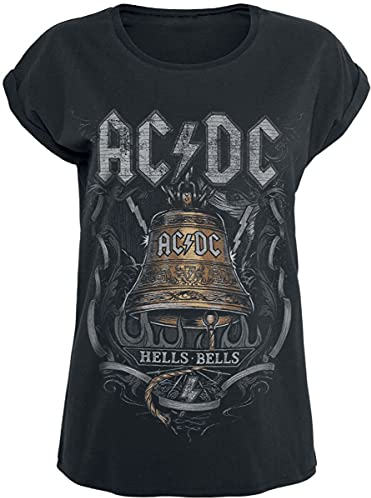 AC/DC Hells Bells Frauen T-Shirt schwarz L 100% Baumwolle Band-Merch, Bands