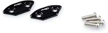 Puig 3857N Spiegelabdeckungen CNC-gefräst, Schwarz