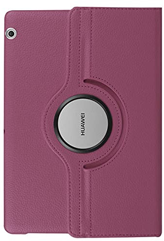 TTYYNN Custodia per tabletCustodia girevole 360 per Huawei MediaPad T3 10 AGS-W09 AGS-L09 AGS-L03 Custodia per tablet 9.6 per Huawei T3 10, viola