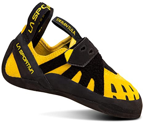 La Sportiva Tarantula Junior | Kids Rock Climbing Shoes Yellow/Black, Big Kid|4.5, EU 36